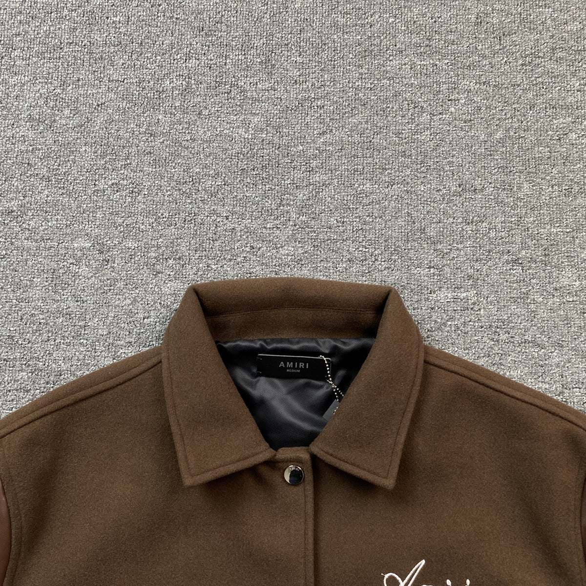 Campera Amiri Bones Bomber Marron
