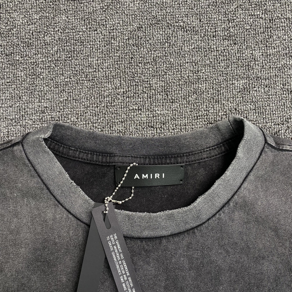 Remera Amiri Crystal Lounge Negra