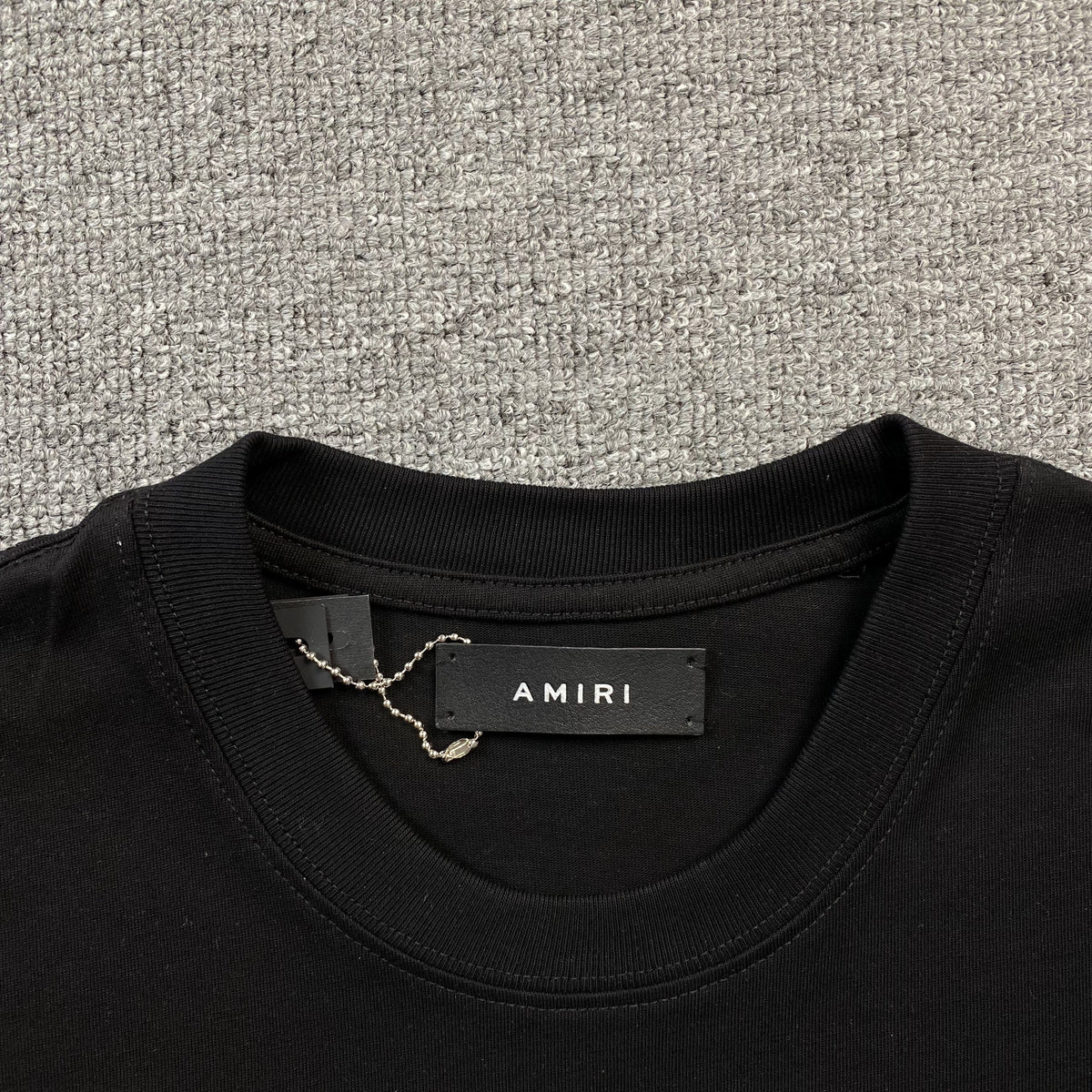 Remera Amiri Ma Bar Logo Negra