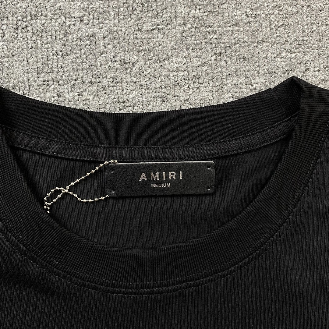 Remera Amiri Ma Bar Logo Negra