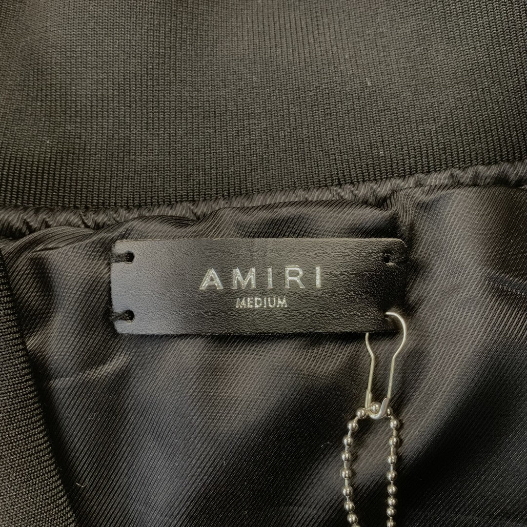 Campera Amiri Souvenir Bomber Negra