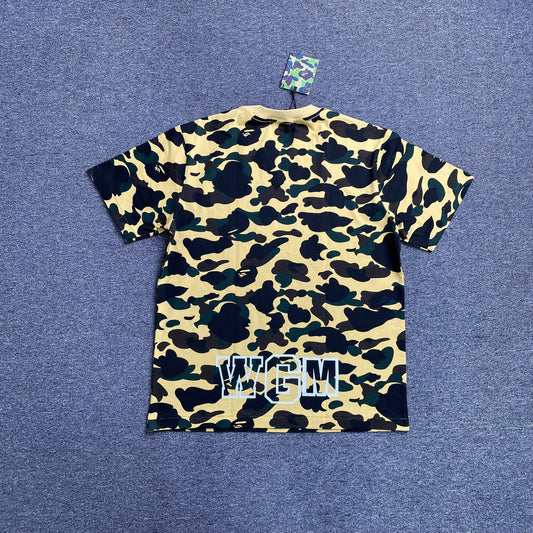 Remera Bape ABC Camo Shark Amarilla