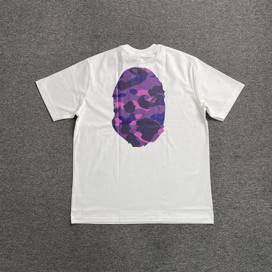 Remera Bape Camo Big Ape Head Blanca