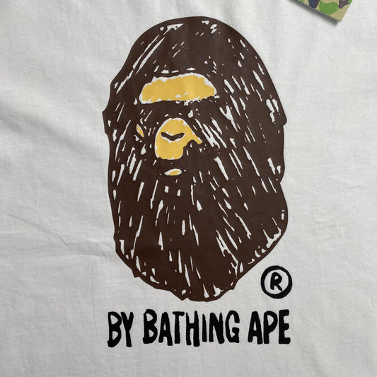 Remera Bape Hand Draw Blanca