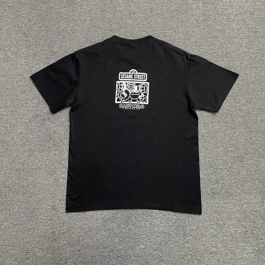 Remera Bape x Sesame Street Negra