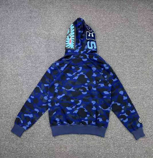 Campera Bape x Stray Kids Changbin Shark Navy