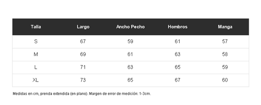 Tabla de talles