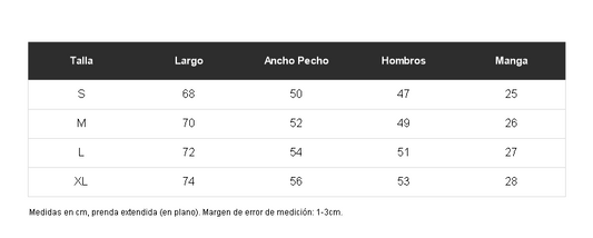 Tabla de talles