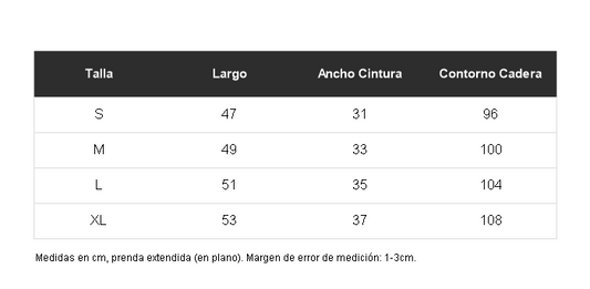 Tabla de talles