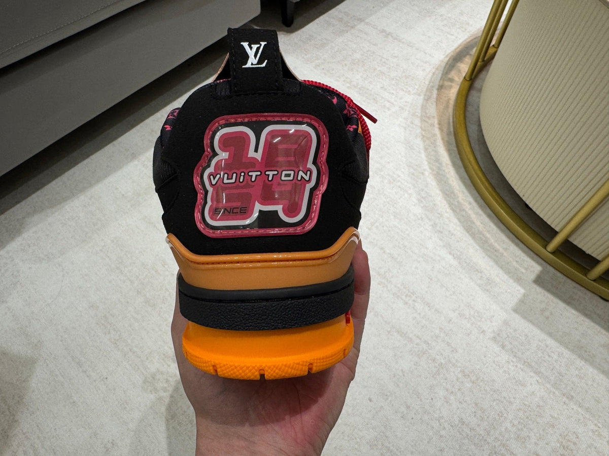 Louis Vuitton Skate Sneaker Negro Naranja