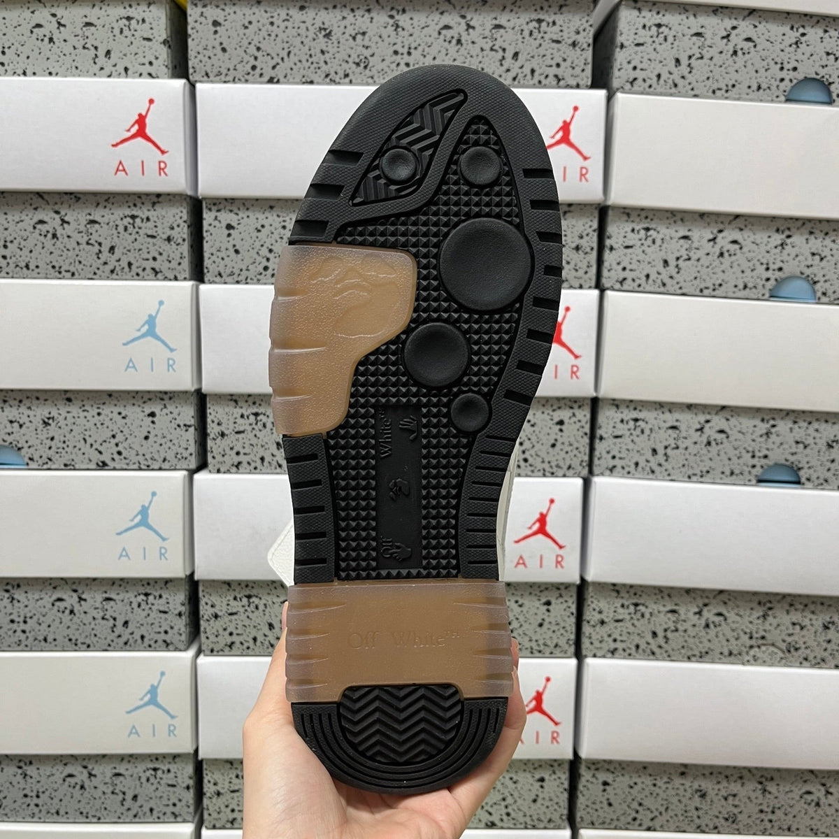 Off White Out Of Office Logo Print Blanco