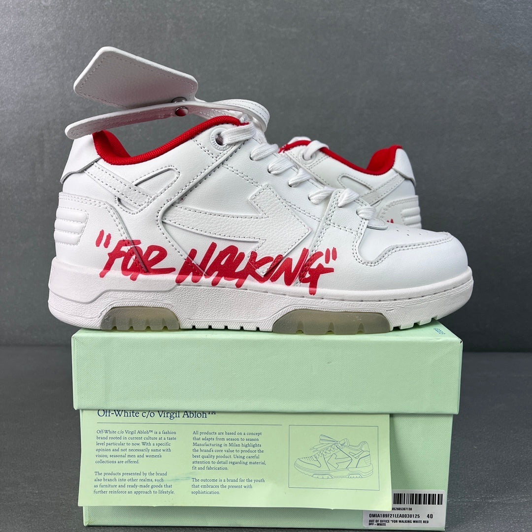 Off White Out Of Office Blanca Rojo