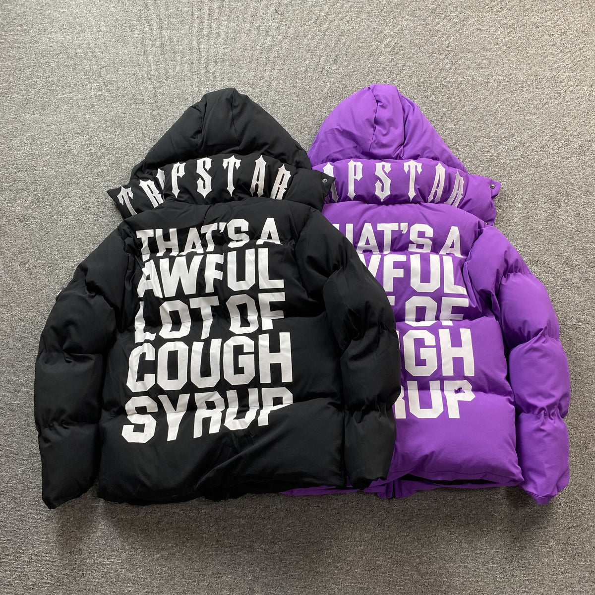 Campera Trapstar X Awful Lot Of Cough Syrup Puffer Violeta