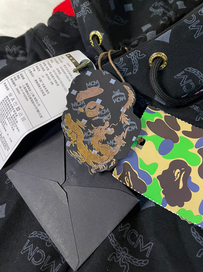 Bape shark x mcm hoodie (entrega inmediata)