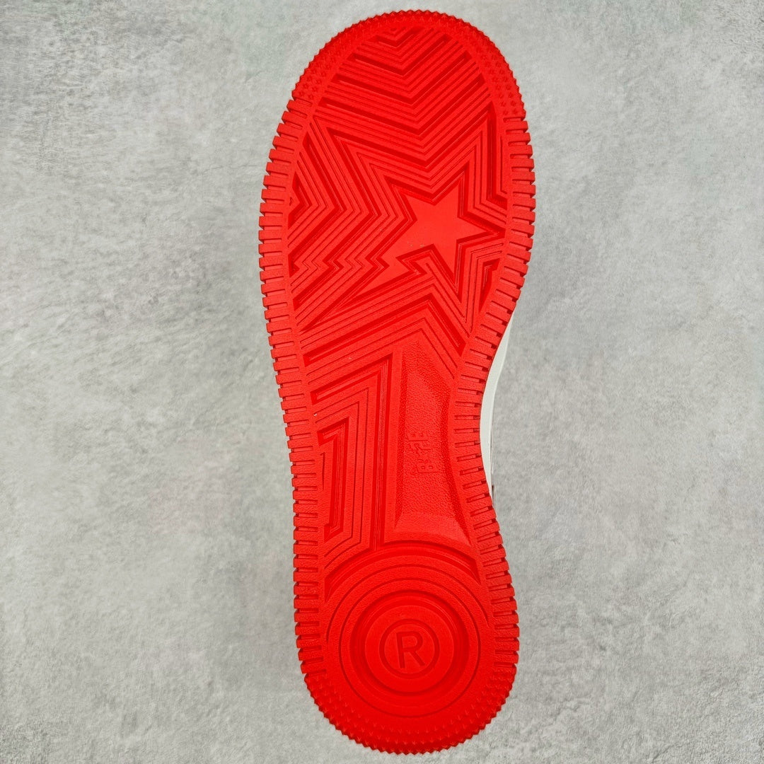 A Bathing Ape Bape Sta Low #6 Rojo