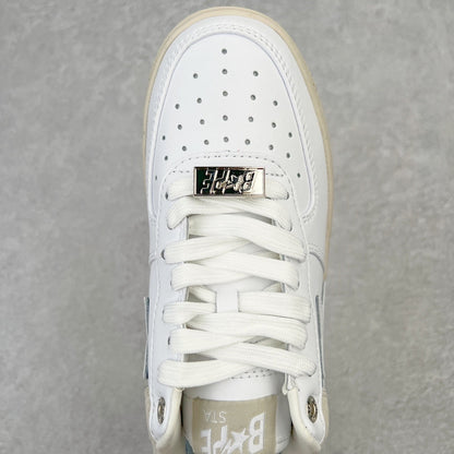 A Bathing Ape Bape Sta Low Suede Heel Blanco