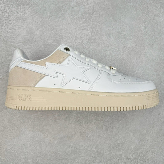 A Bathing Ape Bape Sta Low Suede Heel Blanco