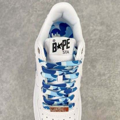 A Bathing Ape Bape Sta Low Blanco ABC Camo Azul