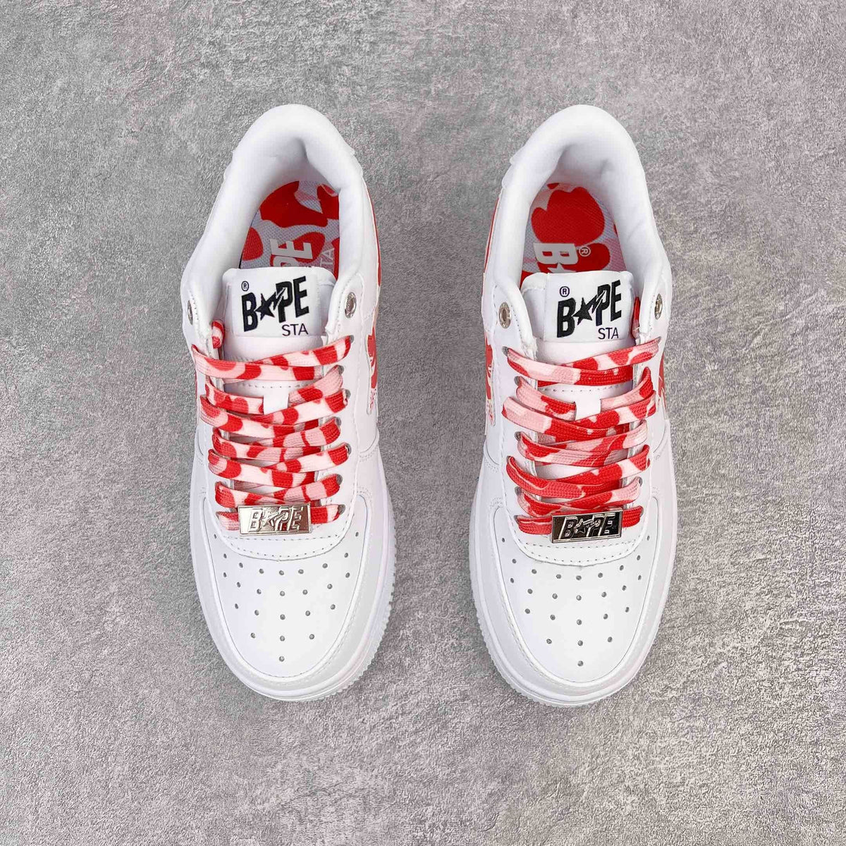 A Bathing Ape Bape Sta Low Blanco ABC Camo Rosa