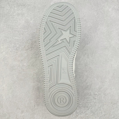 A Bathing Ape Bape Sta Patent Leather Blanco Gris