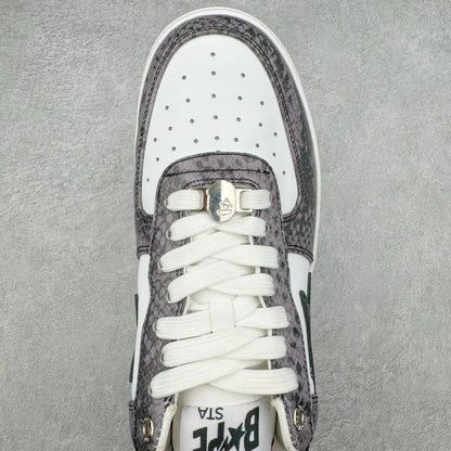 A Bathing Ape Bape Sta Snake Skin Negro