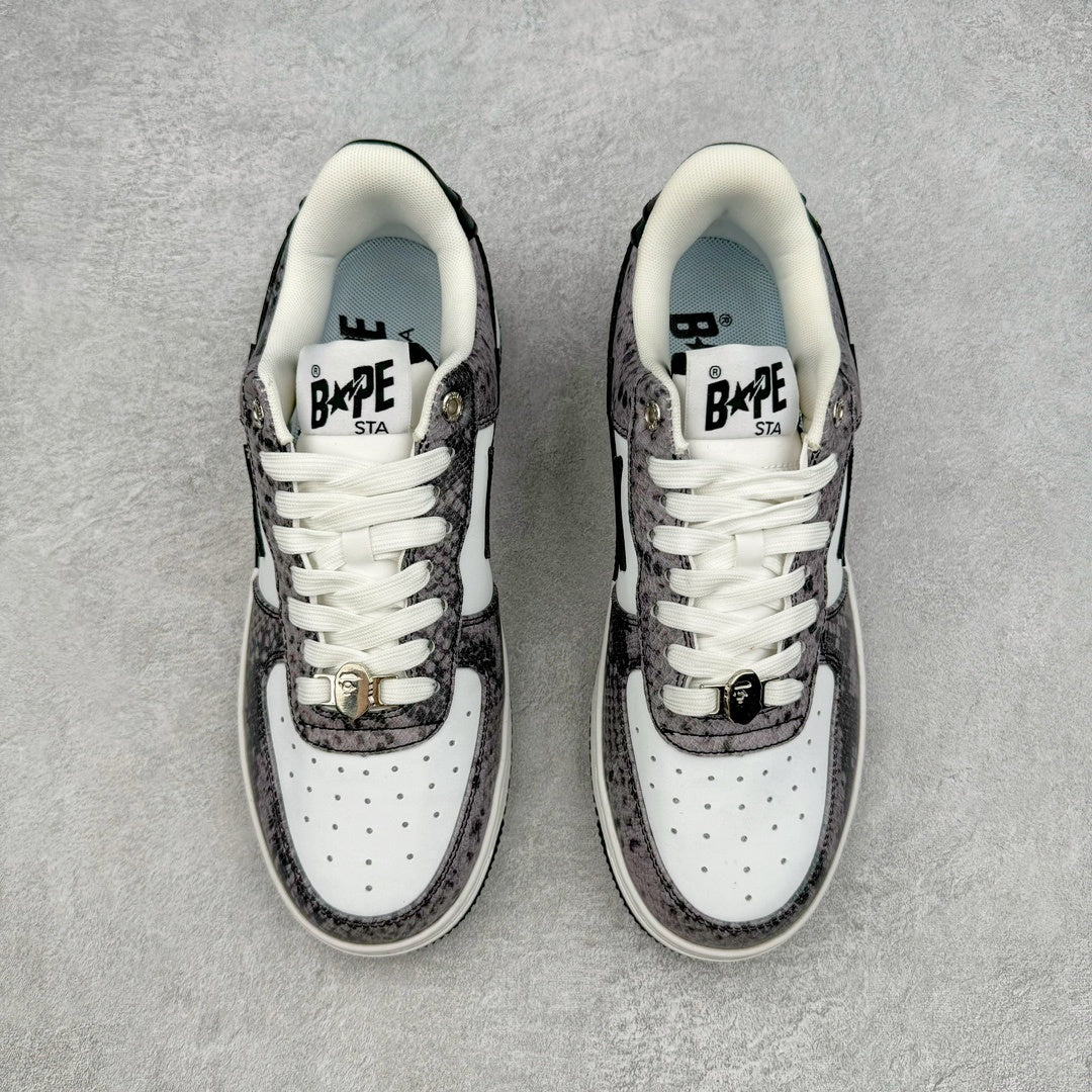 A Bathing Ape Bape Sta Snake Skin Negro