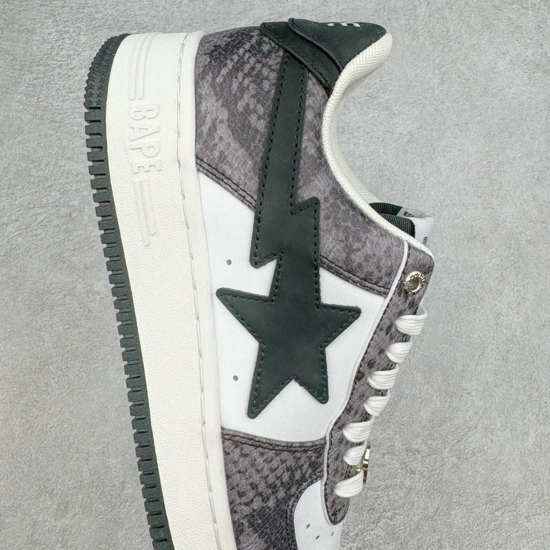 A Bathing Ape Bape Sta Snake Skin Negro