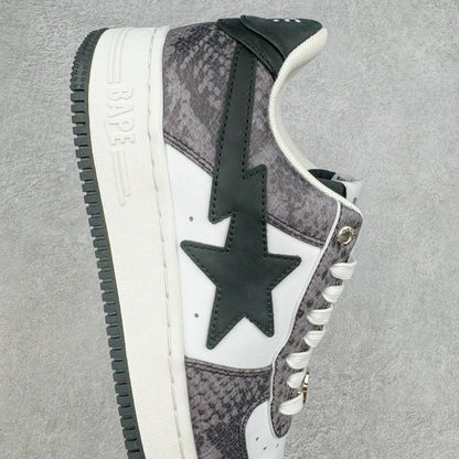 A Bathing Ape Bape Sta Snake Skin Negro