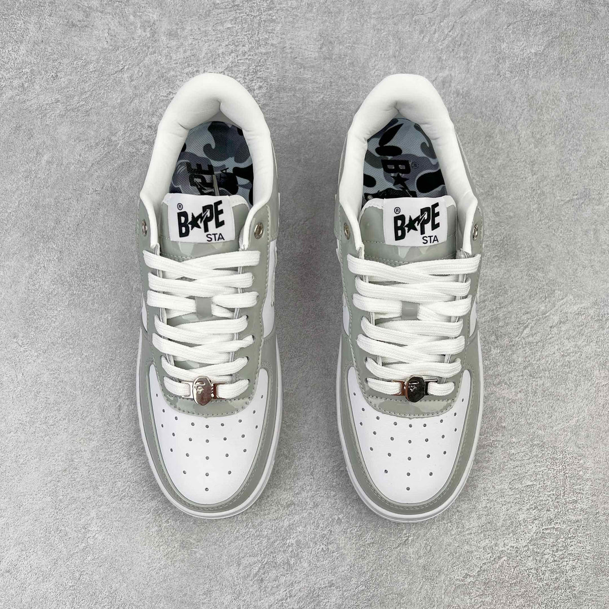 A Bathing Bape Sta Blanco Gris