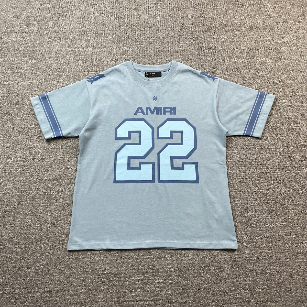 Remera Amiri 22 Skater Azul Celeste