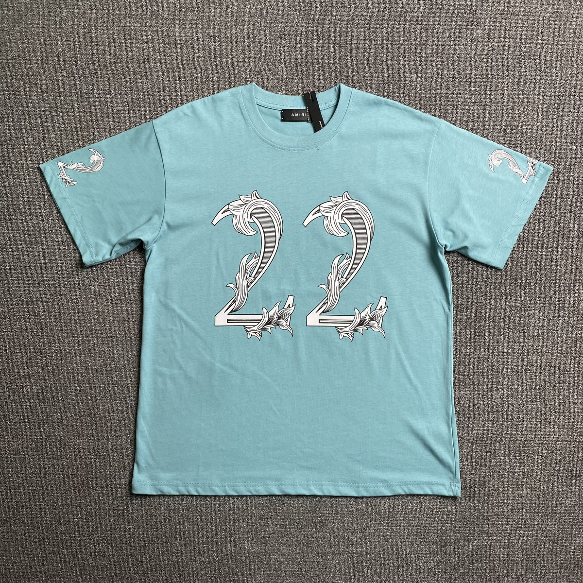 Remera Amiri 22 Celeste