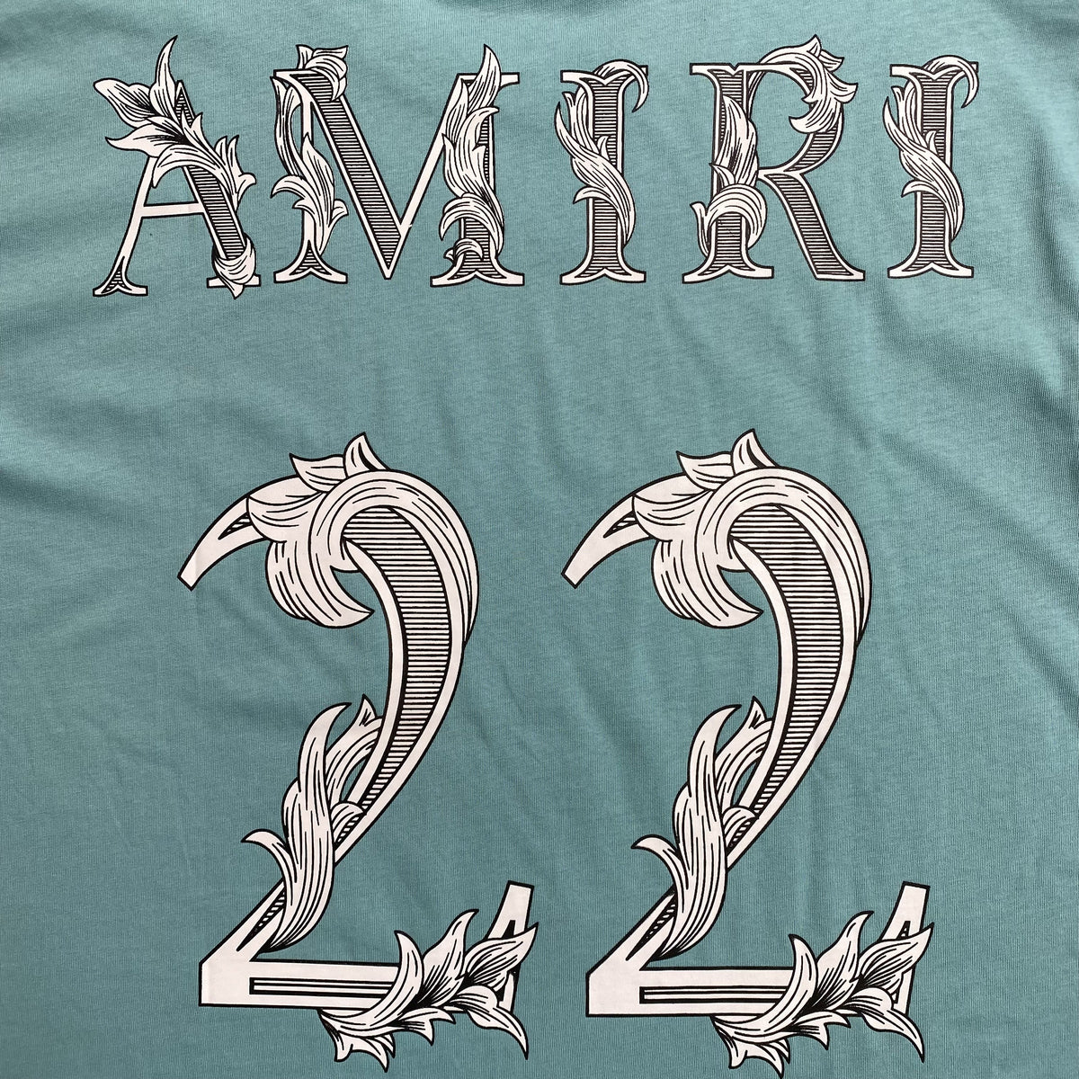 Remera Amiri 22 Celeste