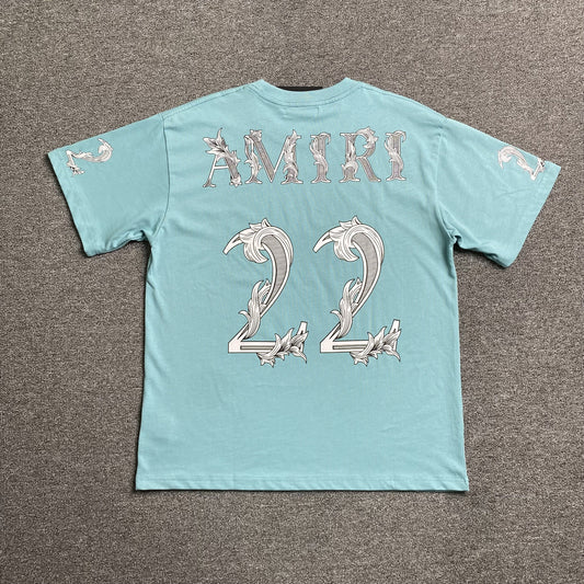 Remera Amiri 22 Celeste