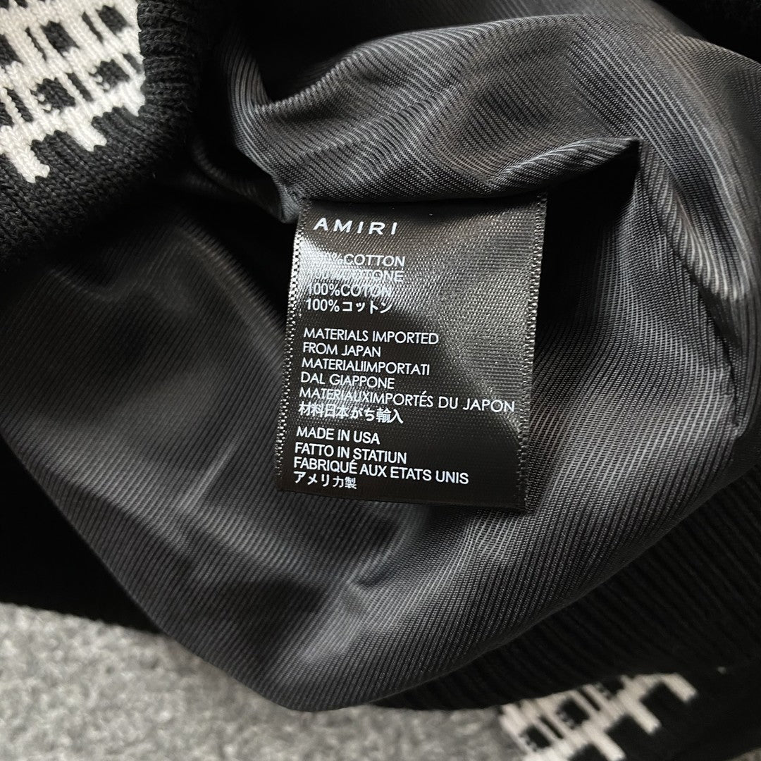 Campera Amiri Always On Point Bomber Negra