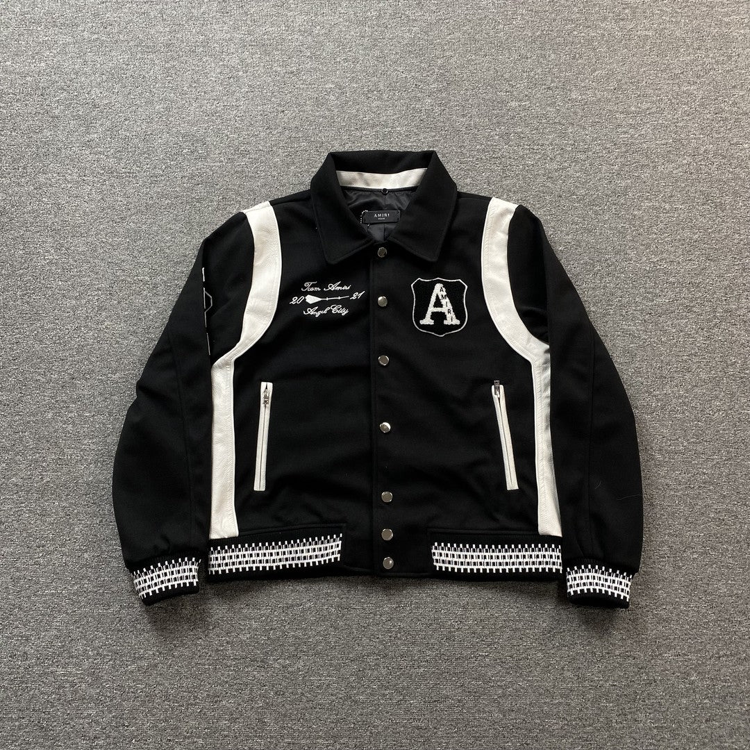 Campera Amiri Always On Point Bomber Negra
