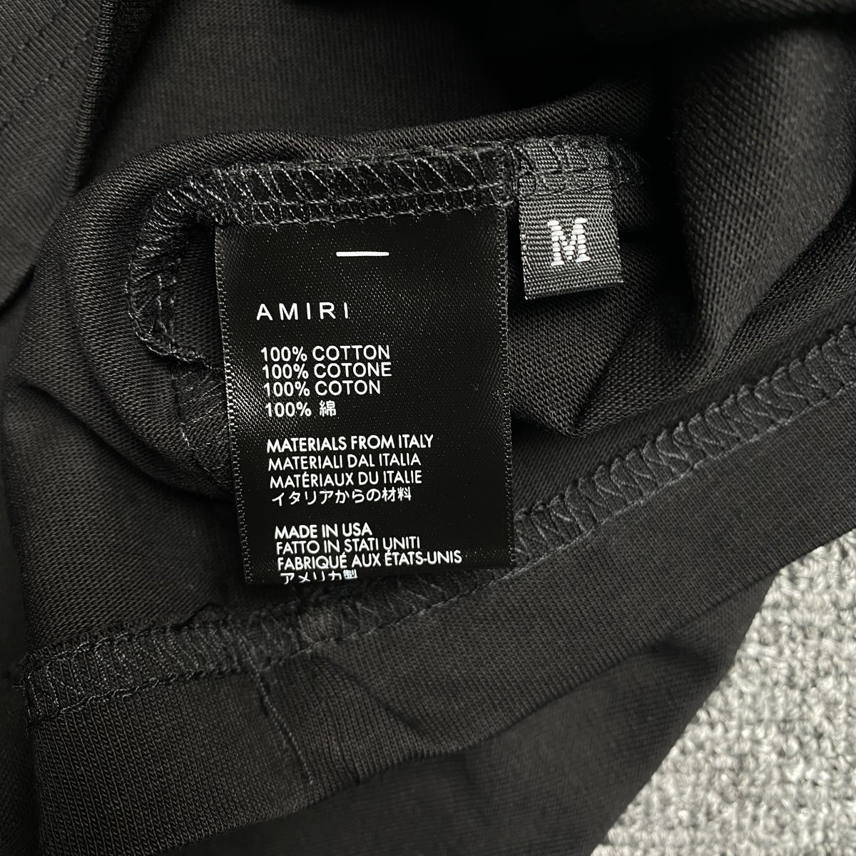 Remera Amiri Arts District Negra