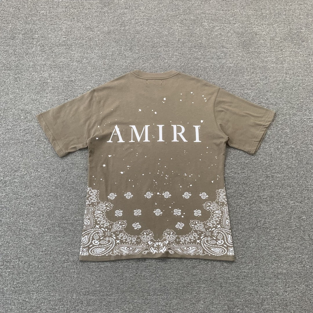 Remera Amiri Bandana Bleach Ma Beige