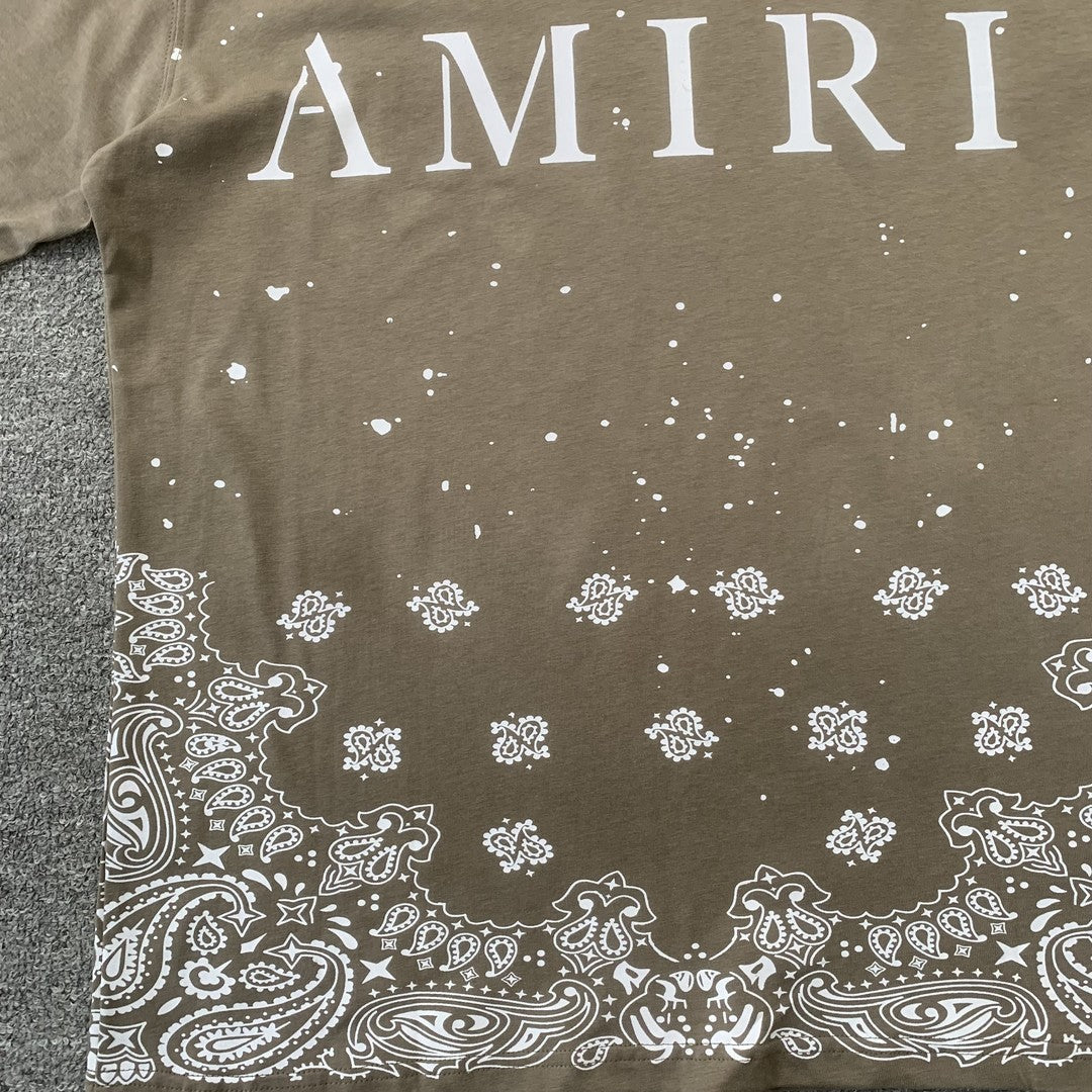 Remera Amiri Bandana Bleach Ma Beige