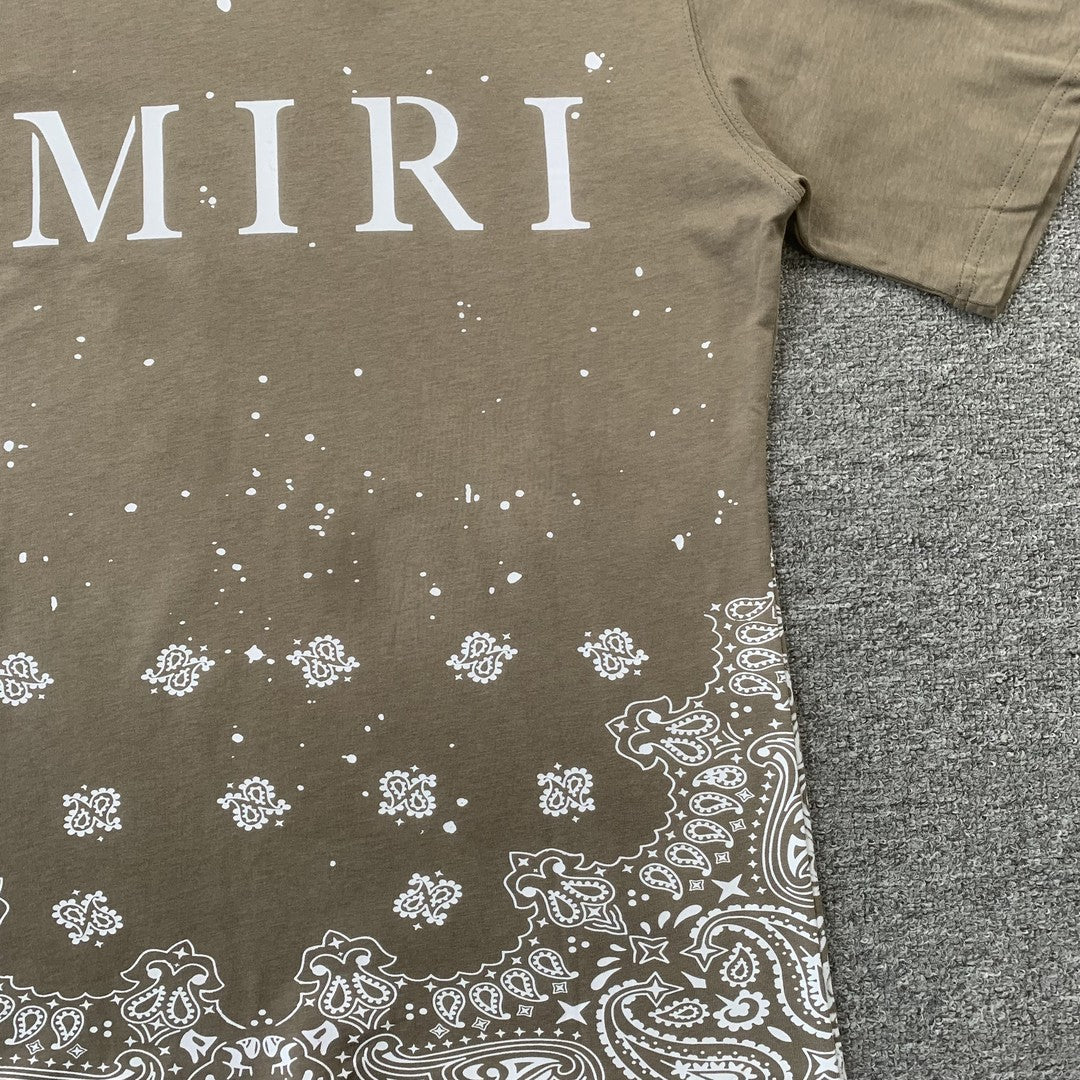 Remera Amiri Bandana Bleach Ma Beige