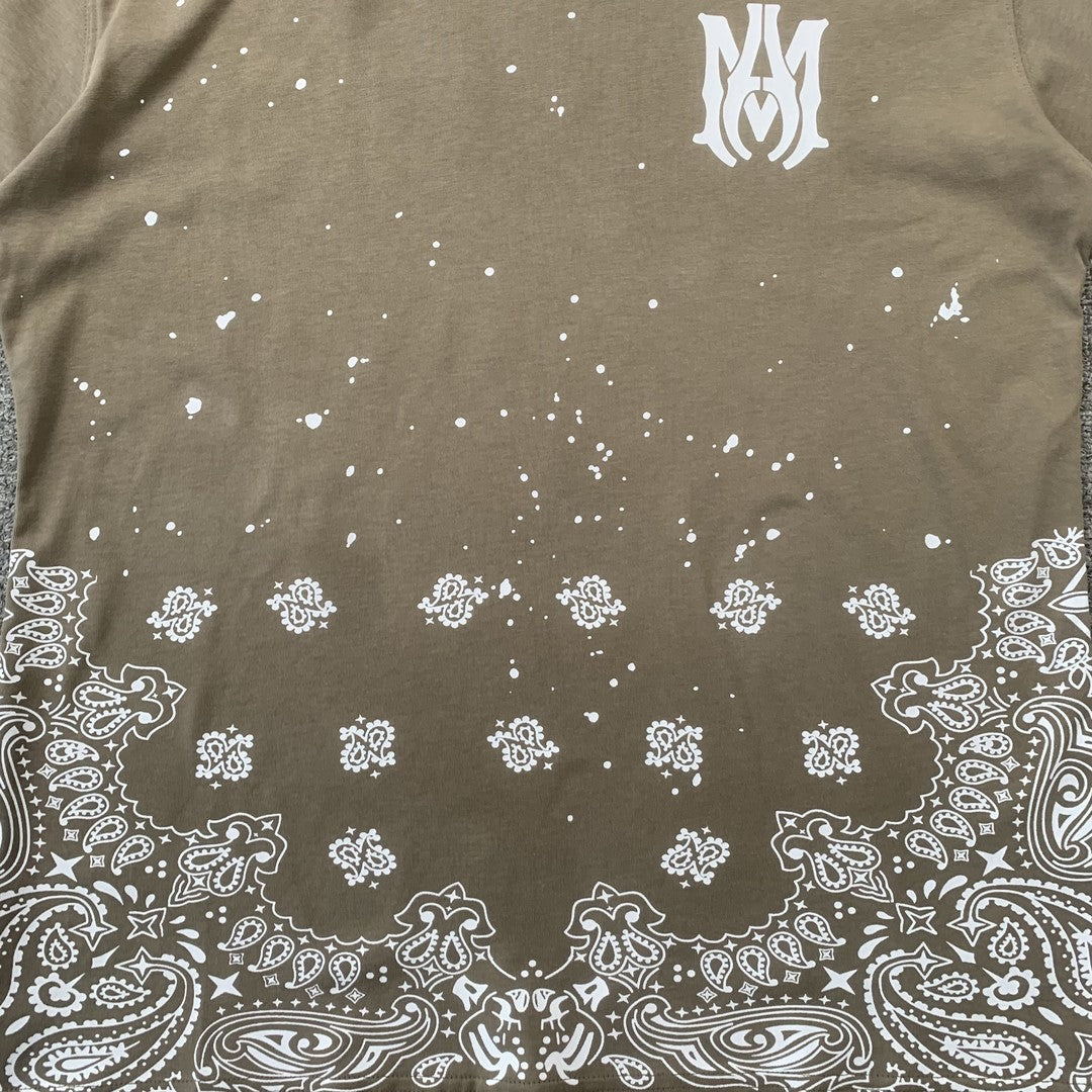 Remera Amiri Bandana Bleach Ma Beige