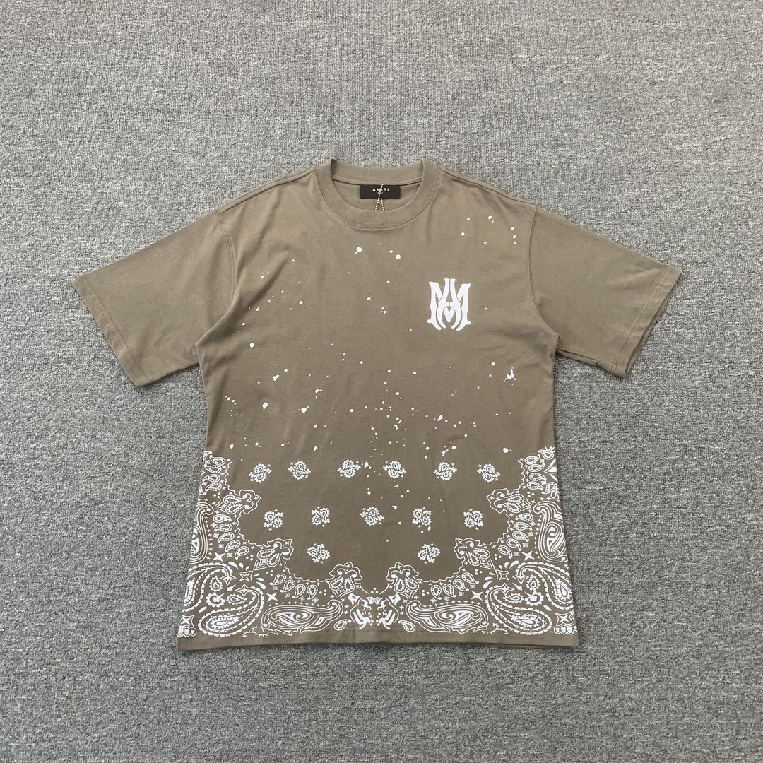 Remera Amiri Bandana Bleach Ma Beige