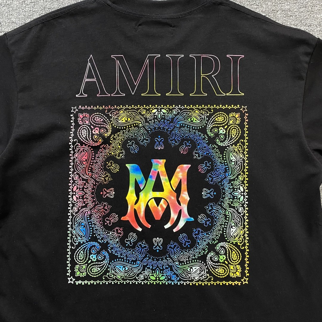 Remera Amiri Bandana Print Negra