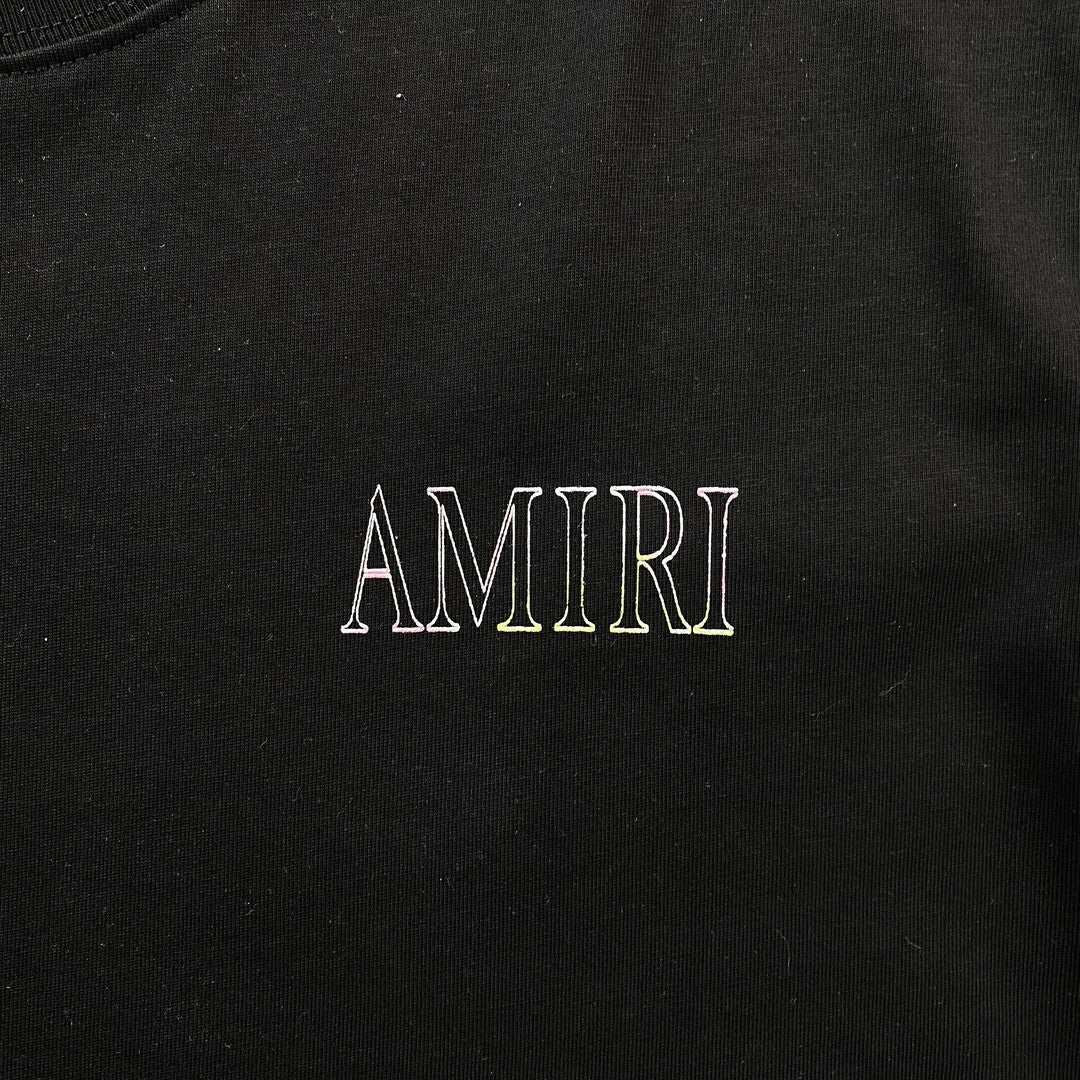 Remera Amiri Bandana Print Negra