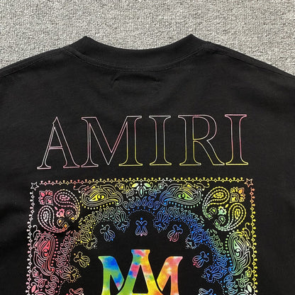 Remera Amiri Bandana Print Negra