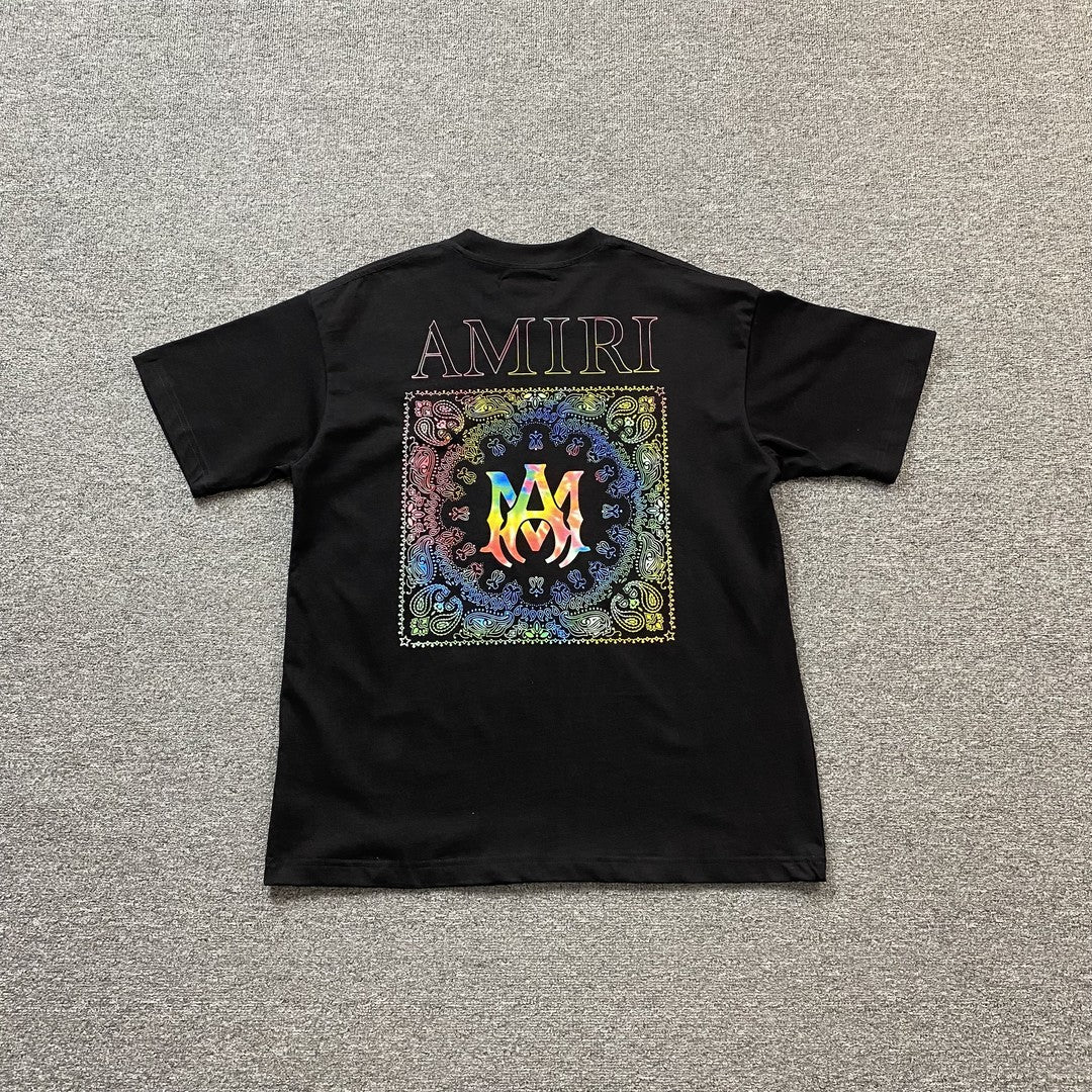 Remera Amiri Bandana Print Negra