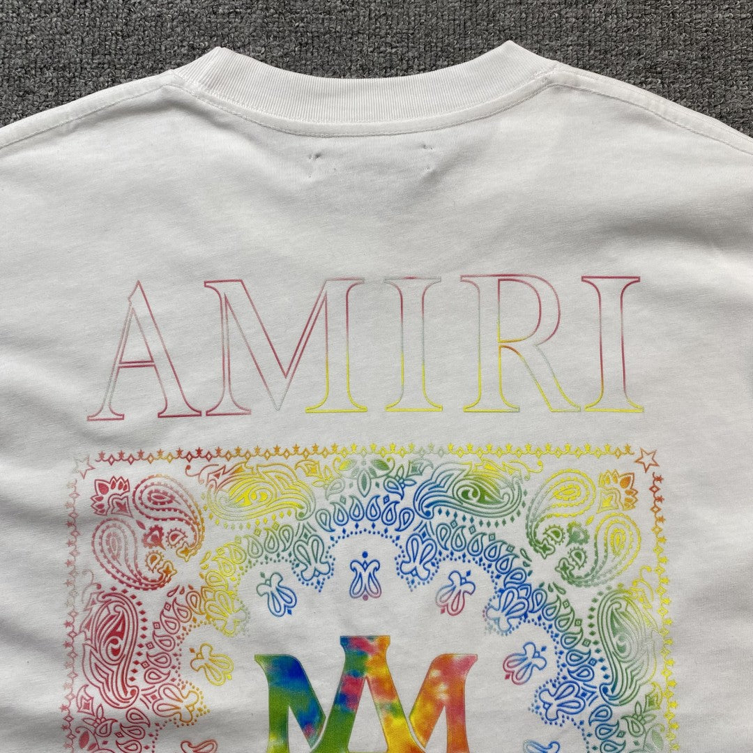 Remera Amiri Bandana Print Blanca