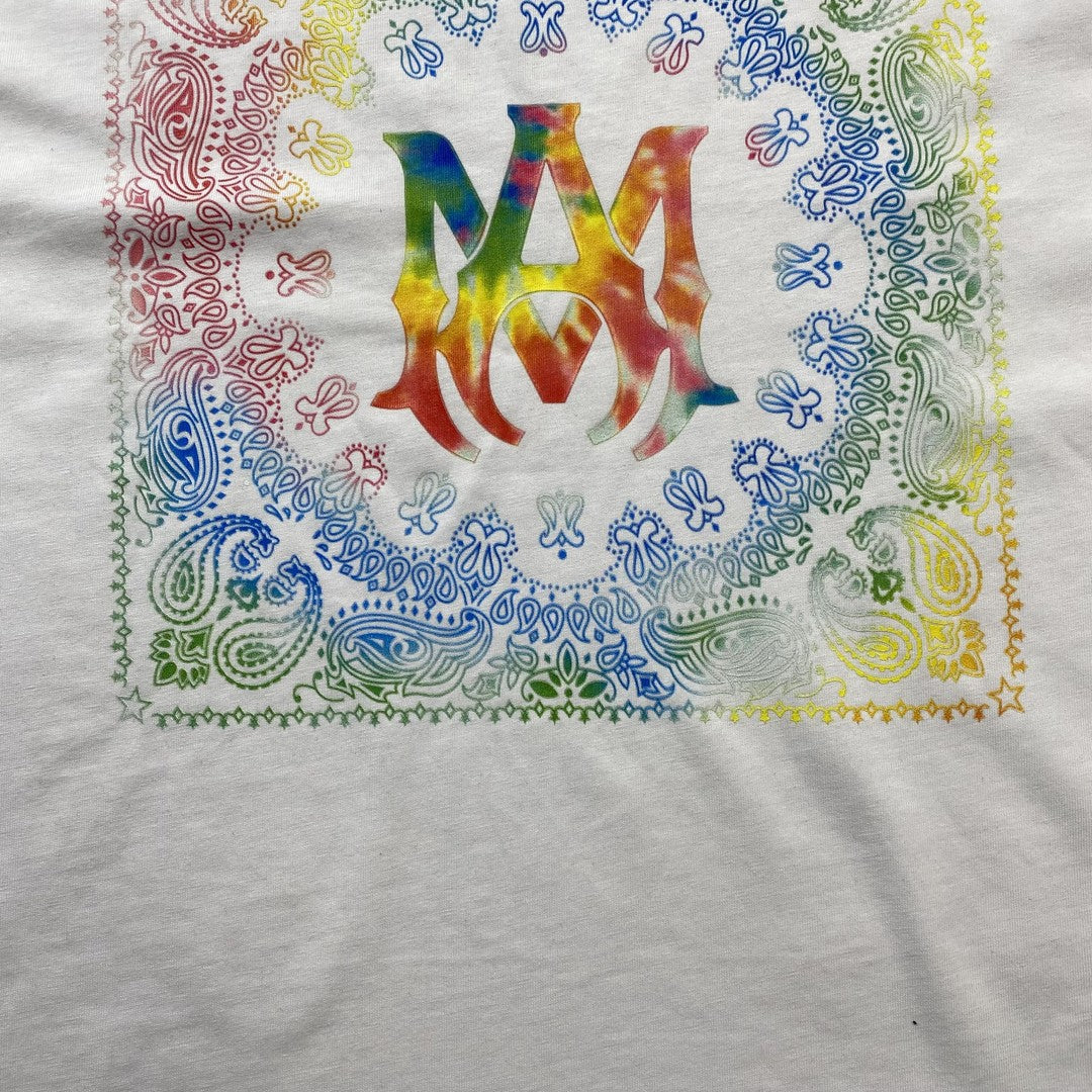 Remera Amiri Bandana Print Blanca