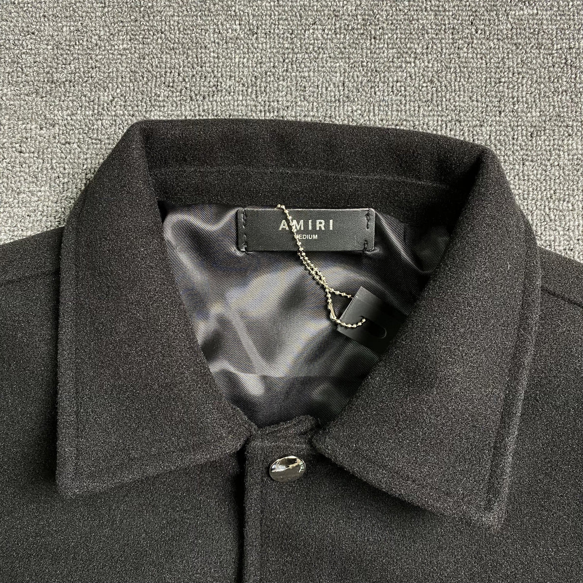 Campera Amiri Bones Bomber Negra