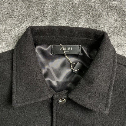 Campera Amiri Bones Bomber Negra