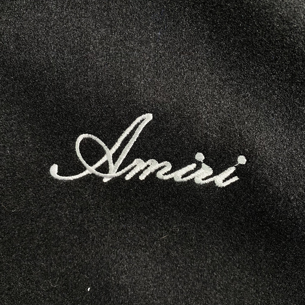Campera Amiri Bones Bomber Negra Azul